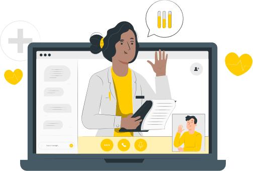 Patient receiving therapy session